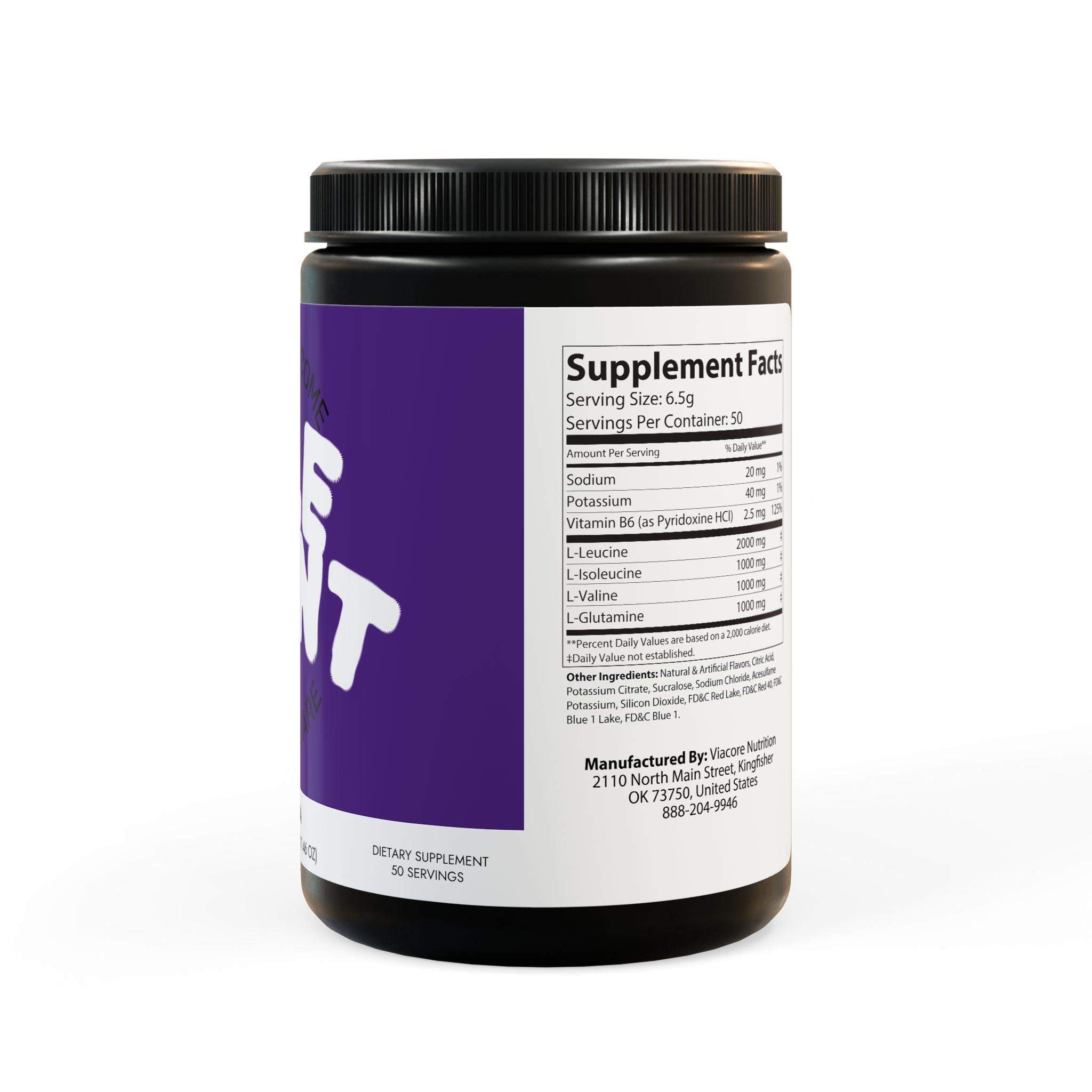 BCAA Supplement, Grape (325g, 11.46oz, 50 servings) - Image 3