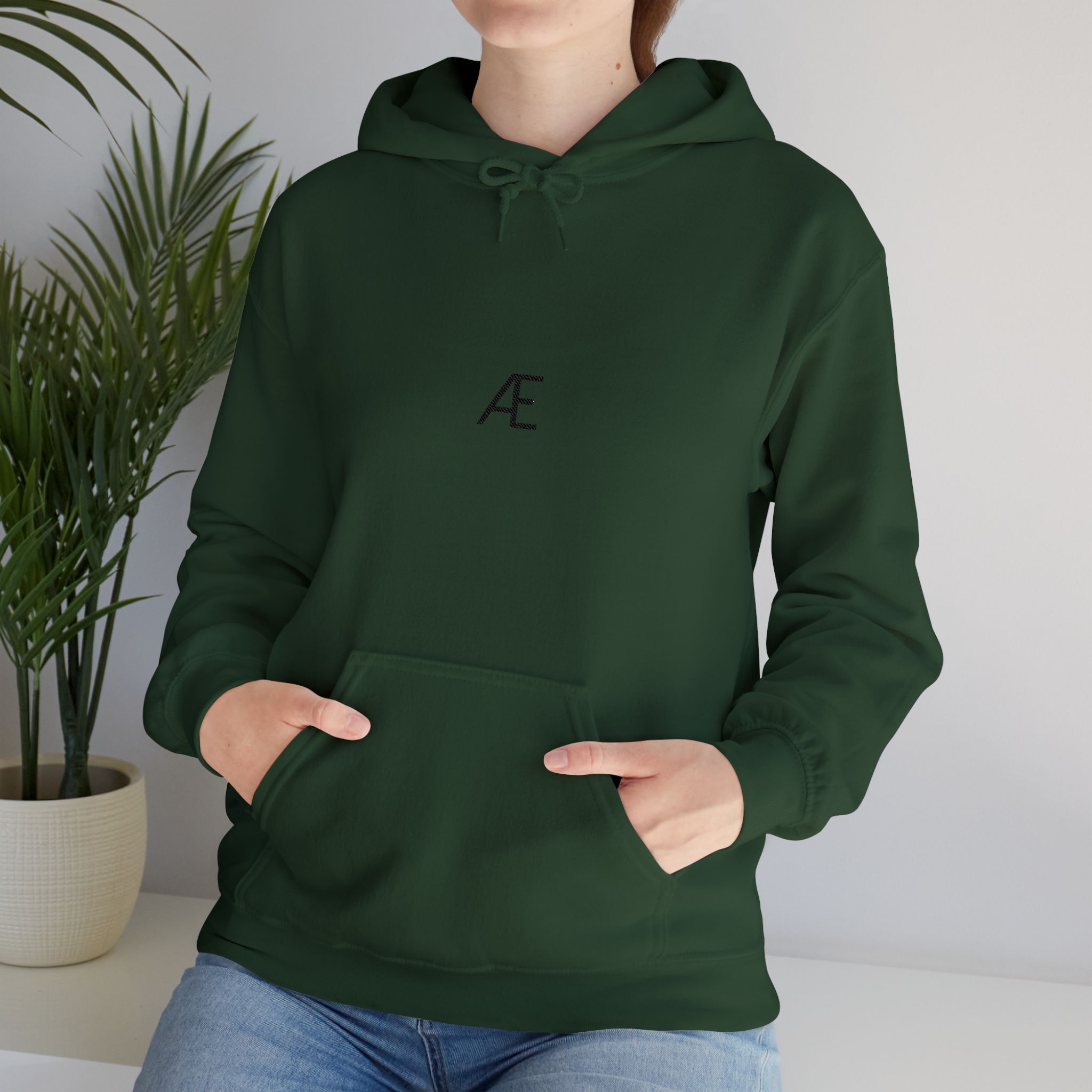 Woman's Minimal 'Æ' Logo Hoodie — Classic Monogram White Sweatshirt - Image 99
