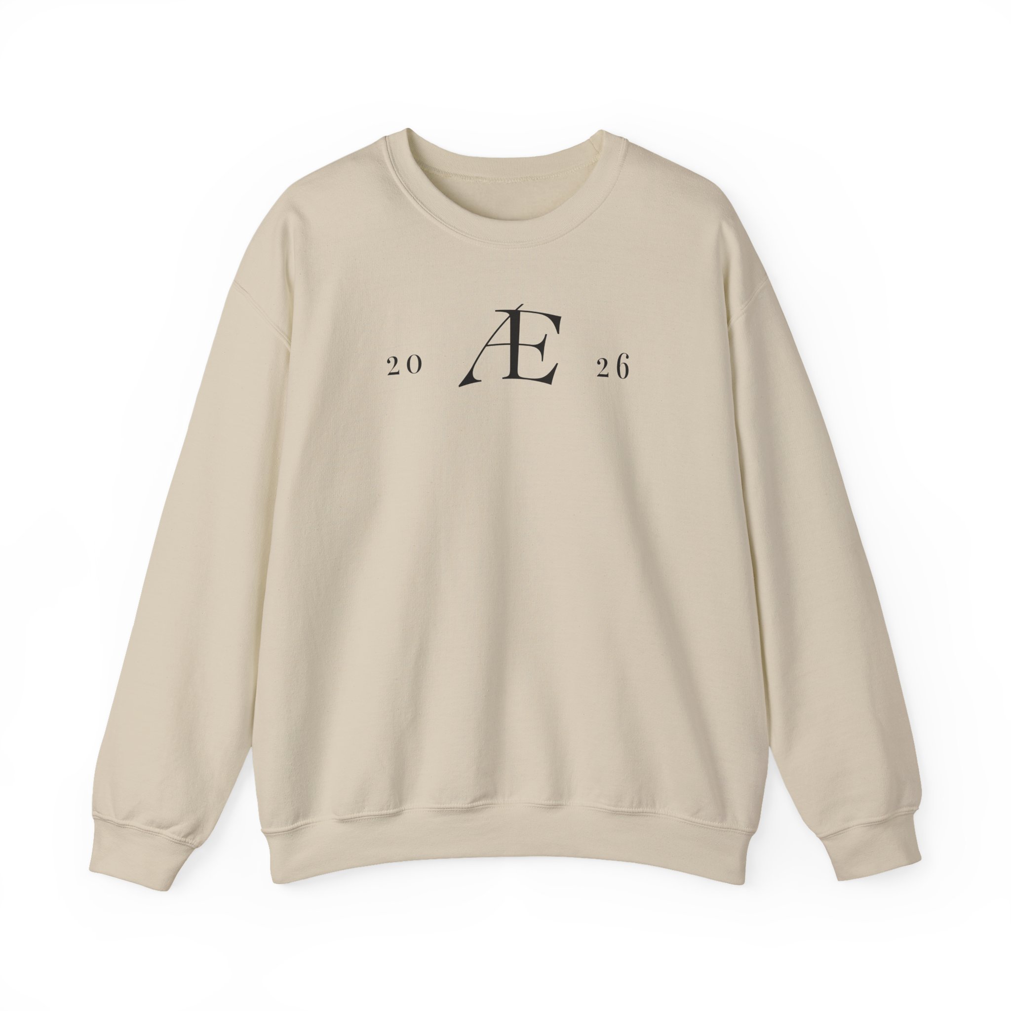Men's Minimalist 'Æ 2026' Crewneck Sweatshirt – Classic White Monogram Pullover - Image 29