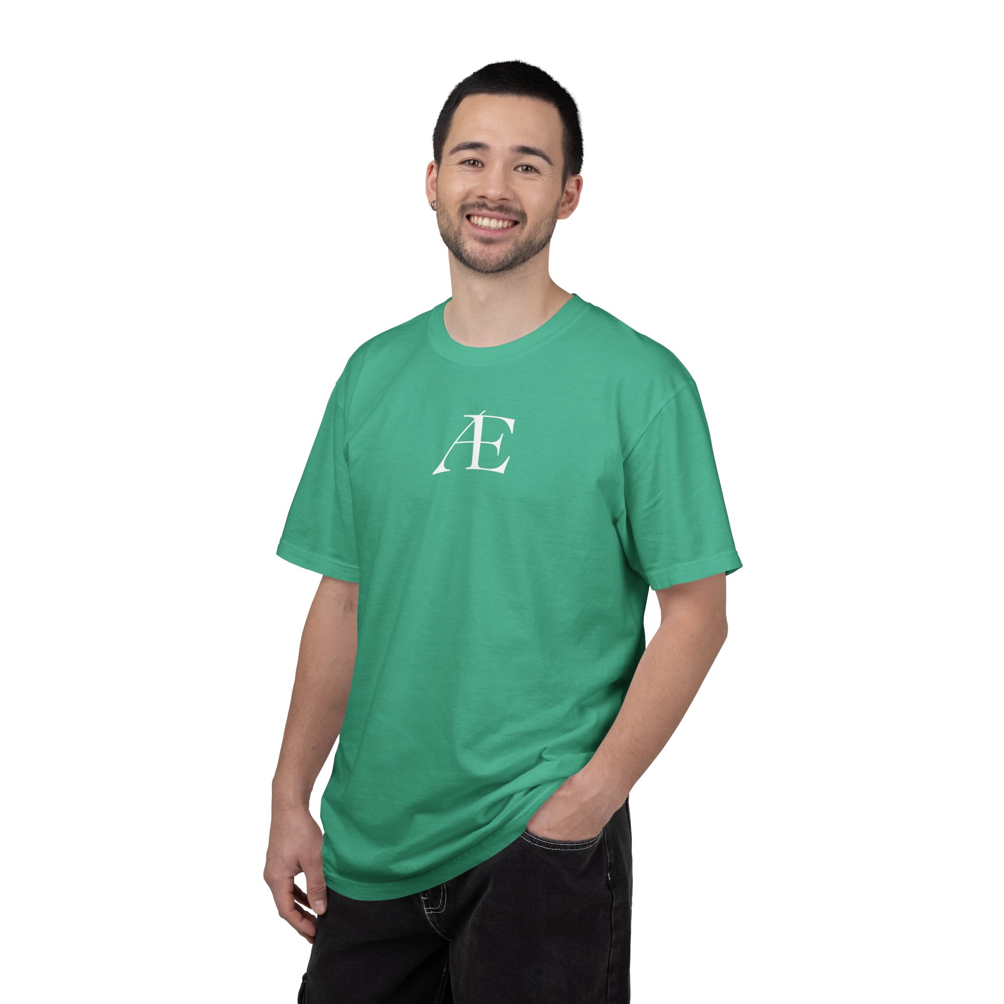 Mens Æ Minimalist Logo T‑Shirt — Small Chest Monogram Tee - Image 54