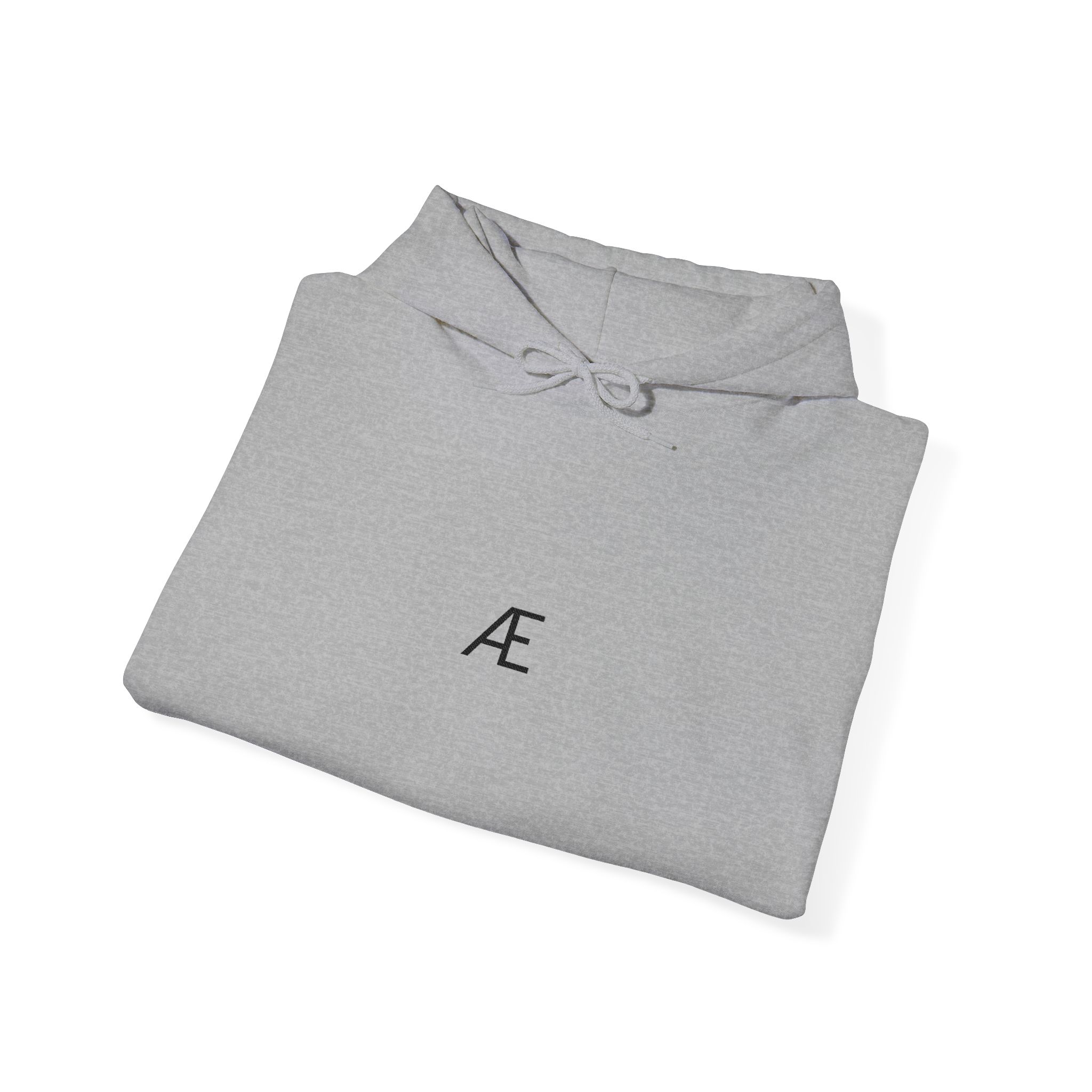 Woman's Minimal 'Æ' Logo Hoodie — Classic Monogram White Sweatshirt - Image 64