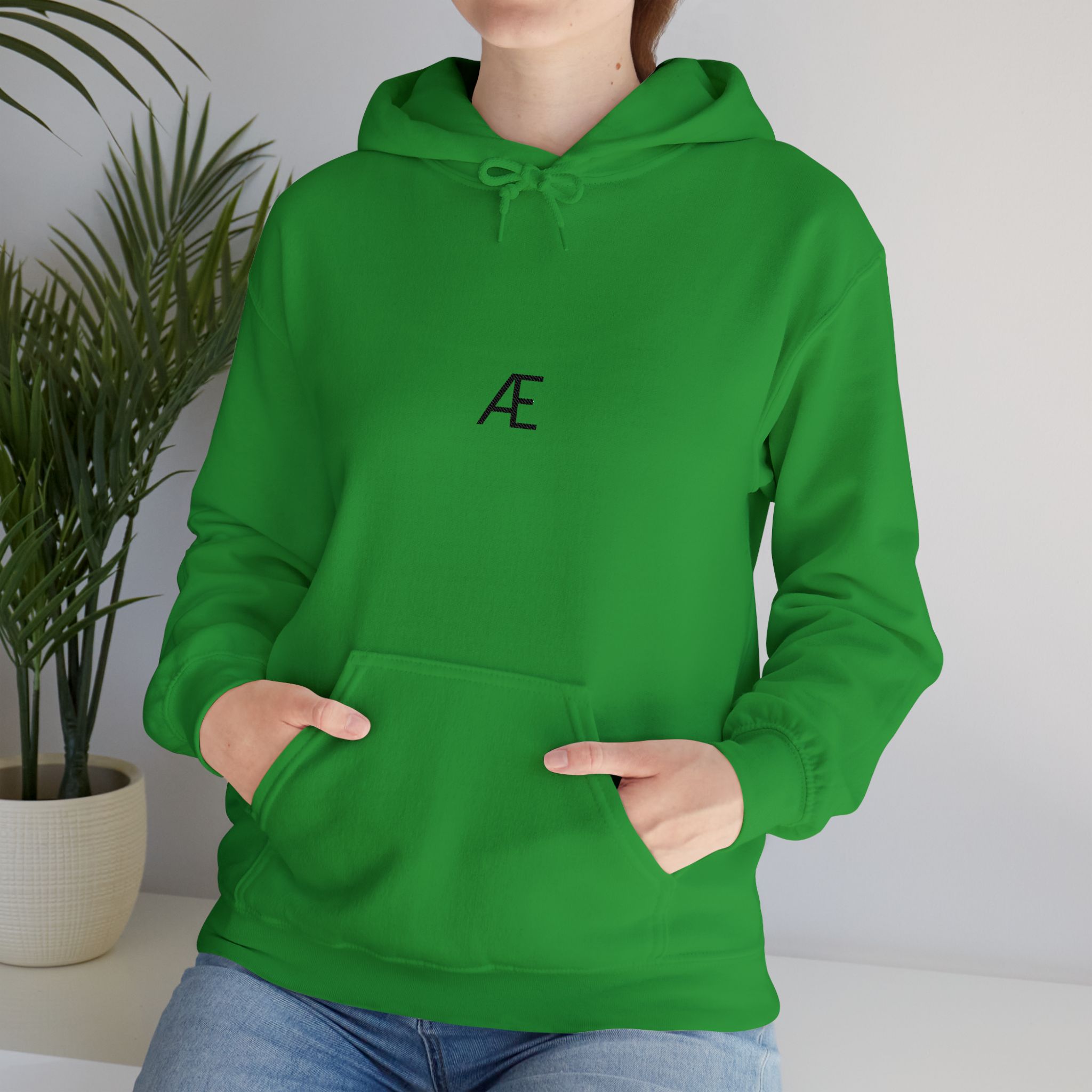 Woman's Minimal 'Æ' Logo Hoodie — Classic Monogram White Sweatshirt - Image 119
