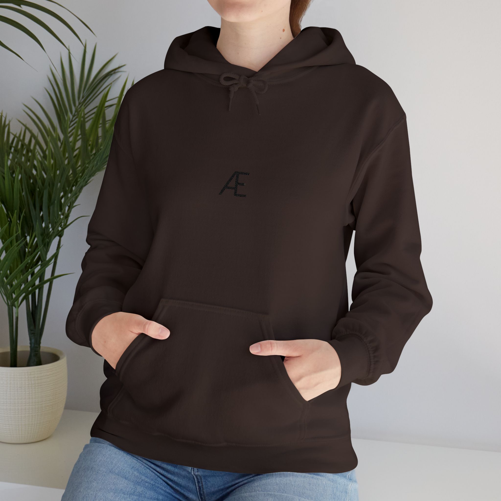 Woman's Minimal 'Æ' Logo Hoodie — Classic Monogram White Sweatshirt - Image 79