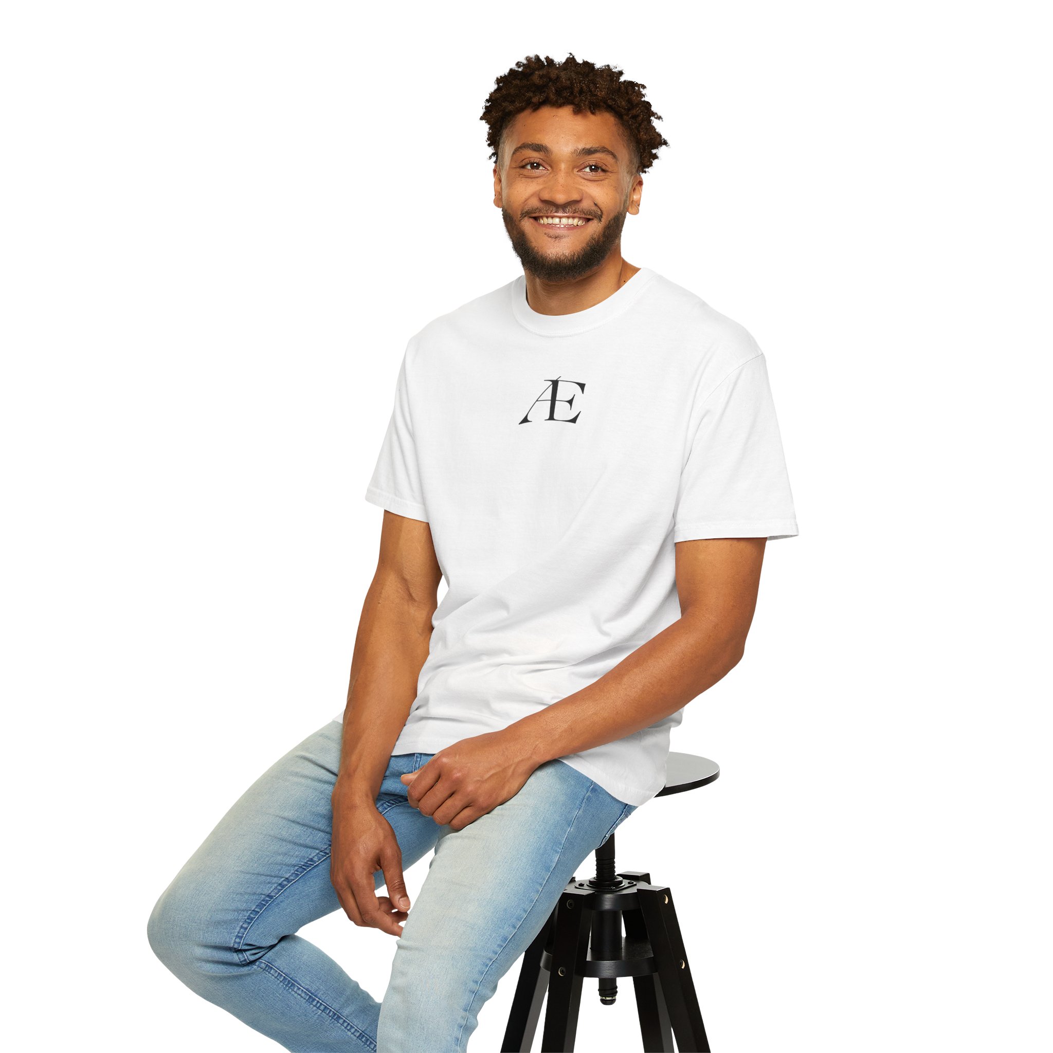 Mens Æ Minimalist Logo T‑Shirt — Small Chest Monogram Tee - Image 9