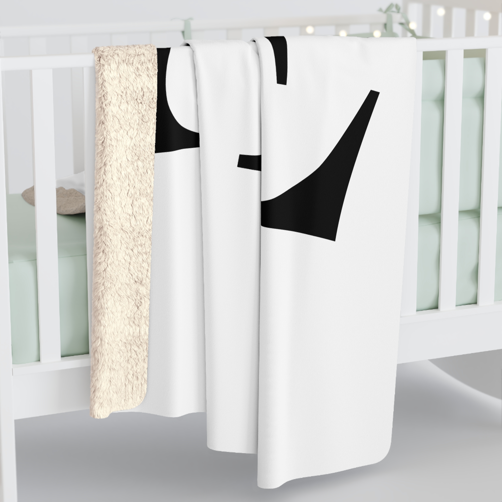 Monogram Æ Sherpa Fleece Blanket — Cozy Personalized Letter Throw - Image 7