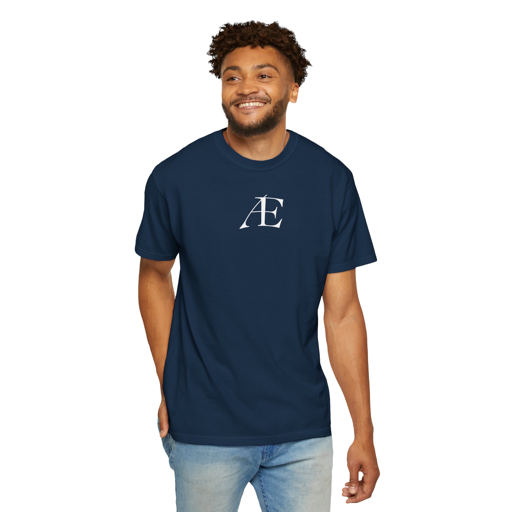 Mens Æ Minimalist Logo T‑Shirt — Small Chest Monogram Tee - Image 96