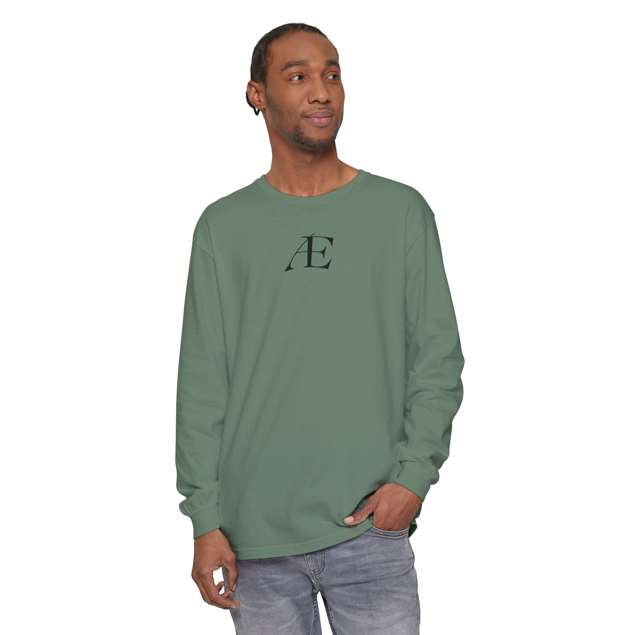 Men's Æ Minimalist Logo Long Sleeve Tee - Image 43