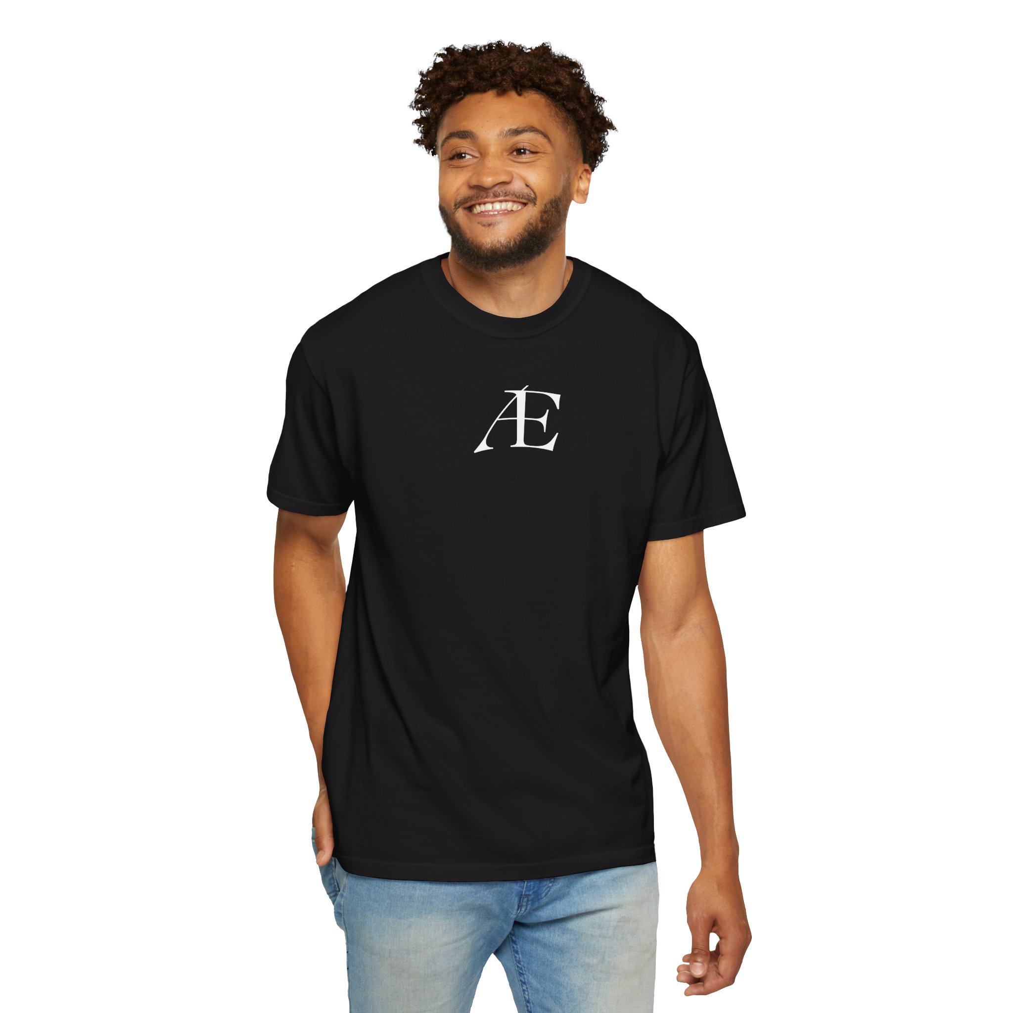 Mens Æ Minimalist Logo T‑Shirt — Small Chest Monogram Tee - Image 116