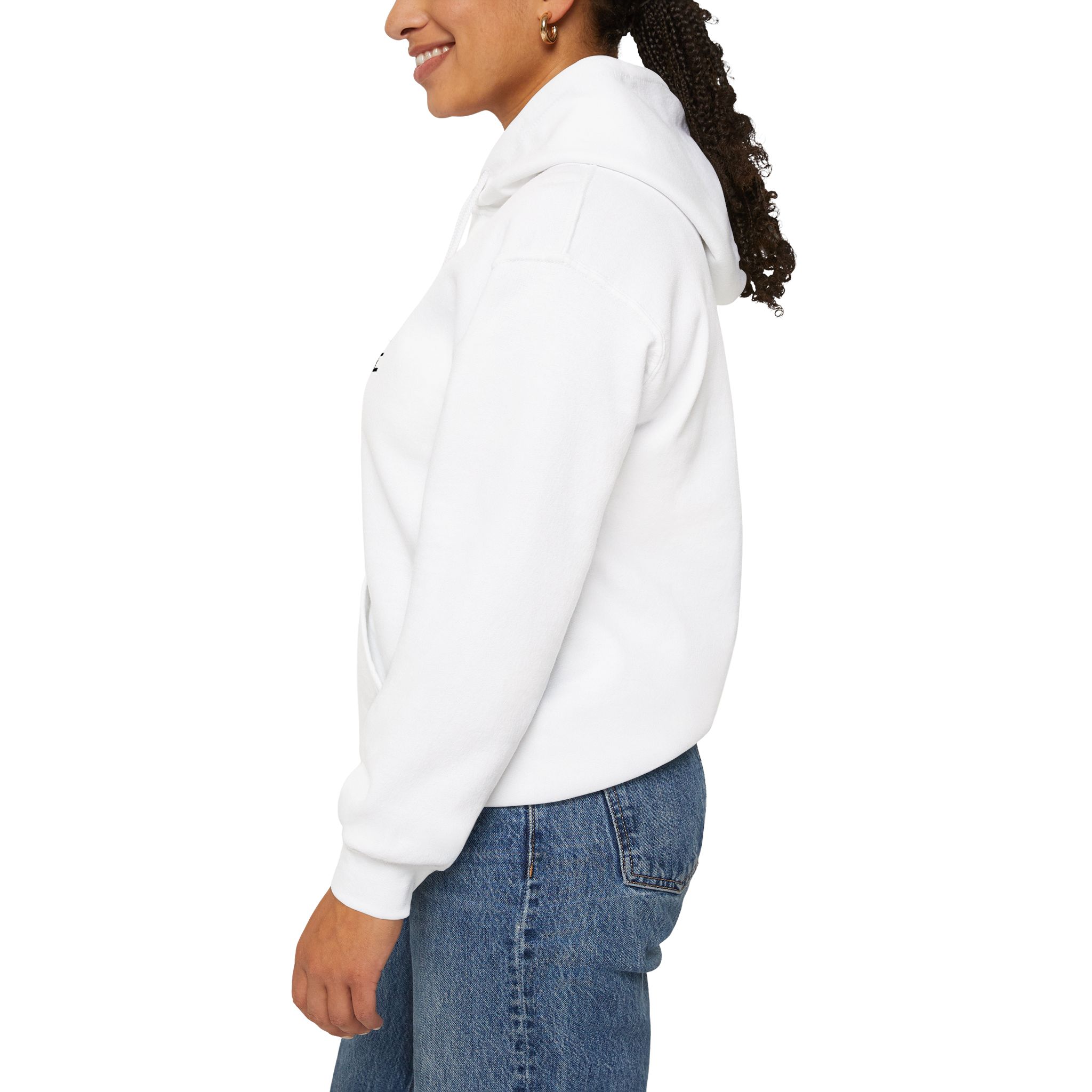 Woman's Minimal 'Æ' Logo Hoodie — Classic Monogram White Sweatshirt - Image 18