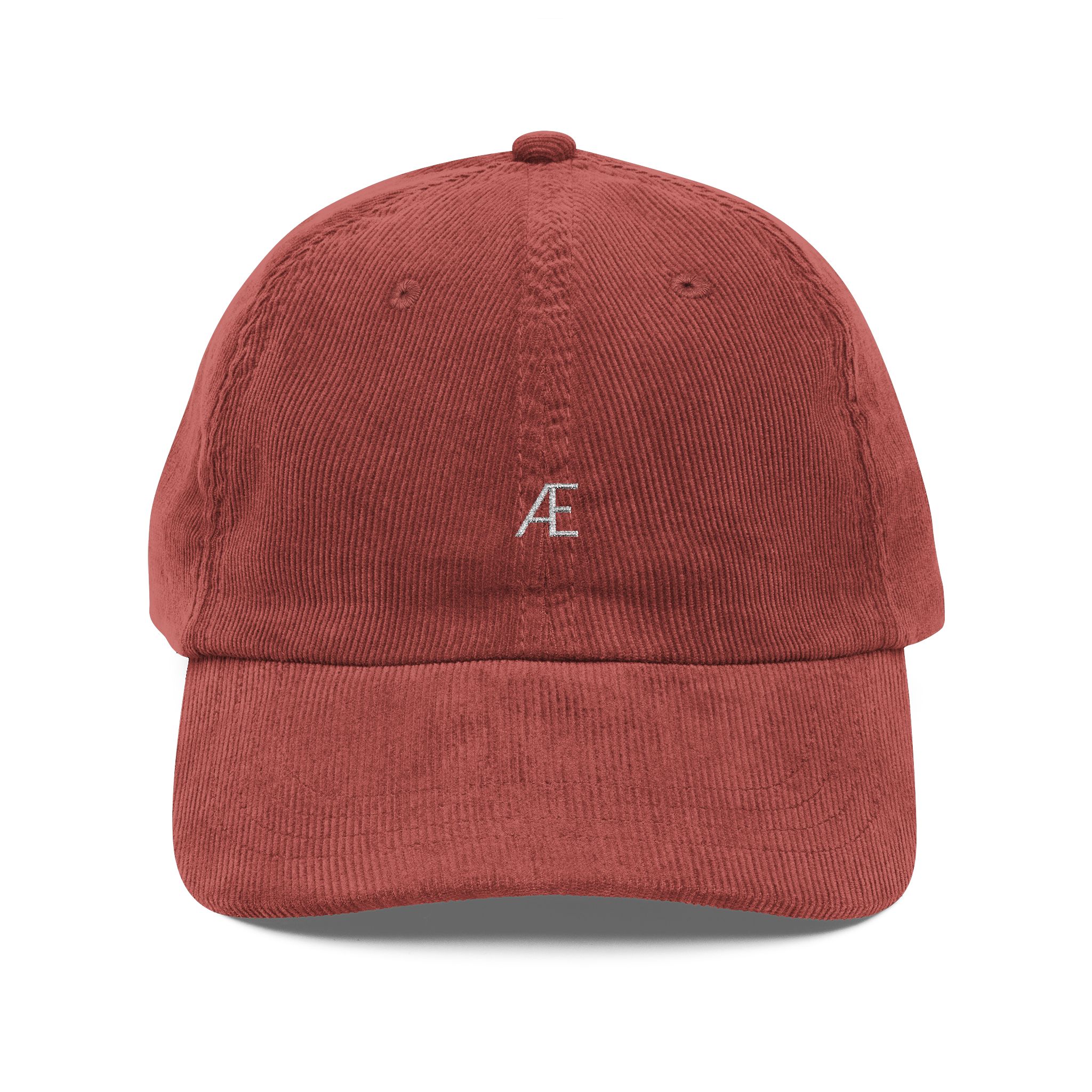 Men's Vintage Corduroy Embroidered Baseball Cap — Retro Monogram 'A'