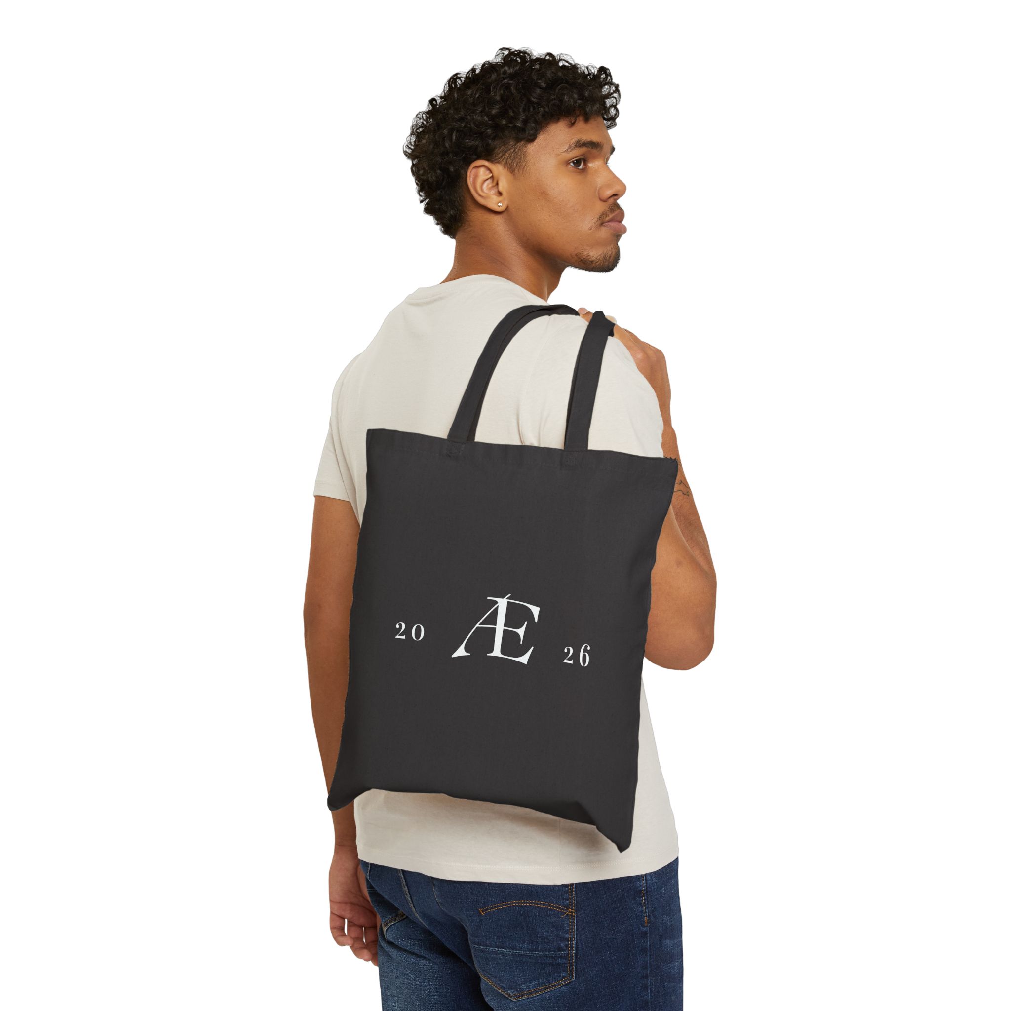 Minimalist AE Monogram Tote Bag — Canvas Grocery & Everyday Bag (2026) - Image 7