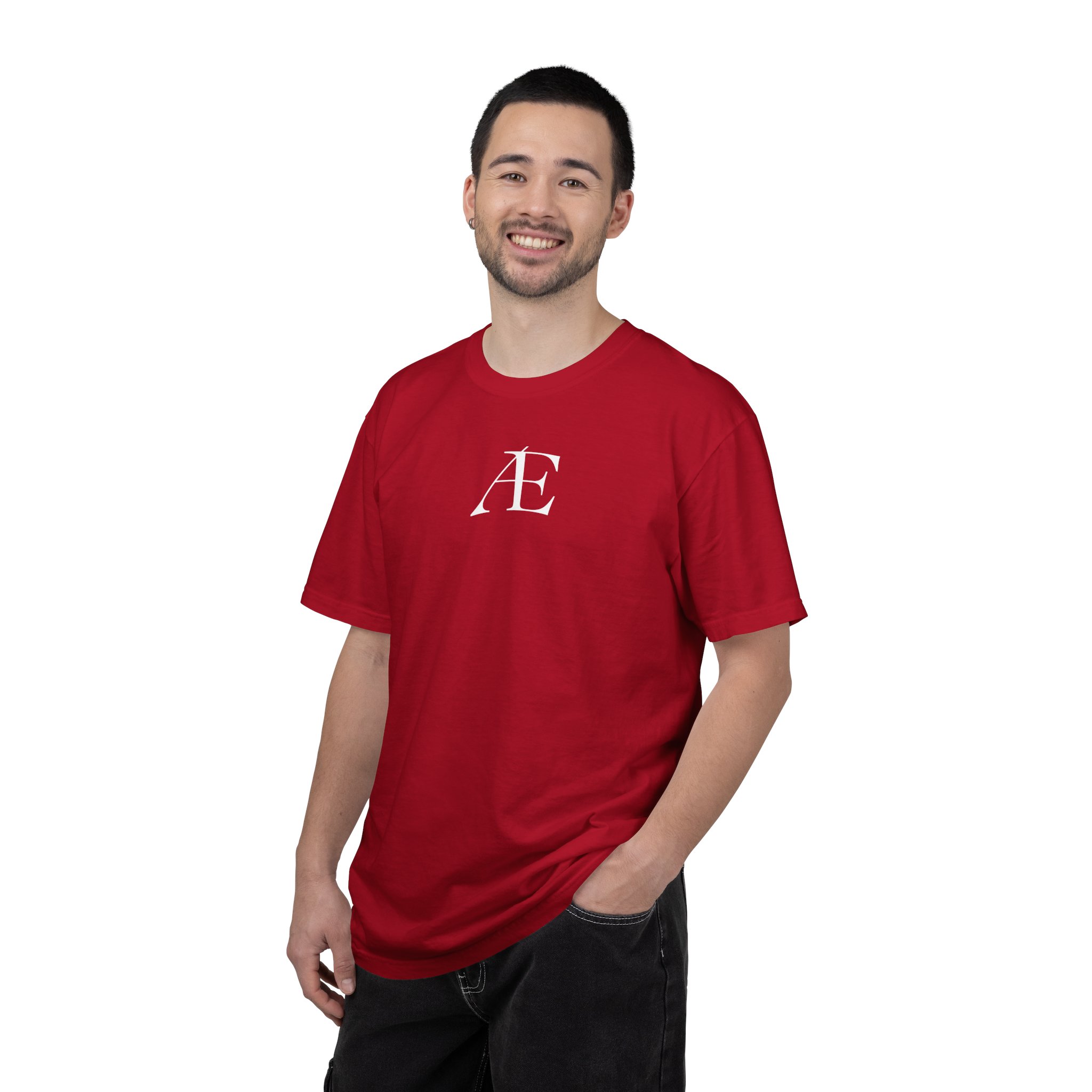 Mens Æ Minimalist Logo T‑Shirt — Small Chest Monogram Tee - Image 134