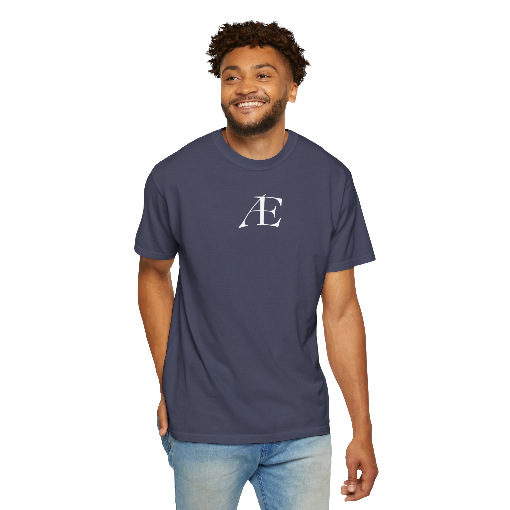 Mens Æ Minimalist Logo T‑Shirt — Small Chest Monogram Tee - Image 86