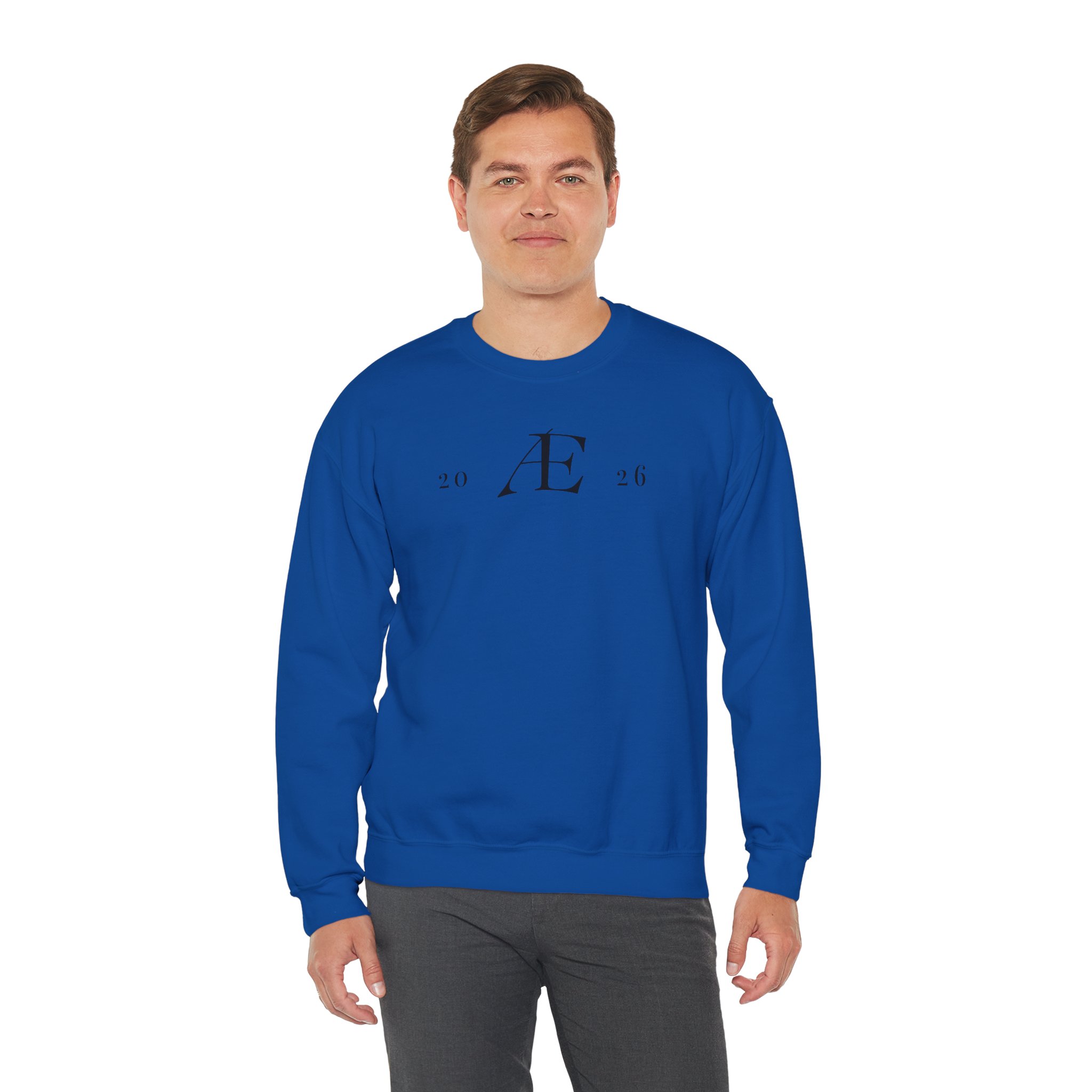 Men's Minimalist 'Æ 2026' Crewneck Sweatshirt – Classic White Monogram Pullover - Image 68