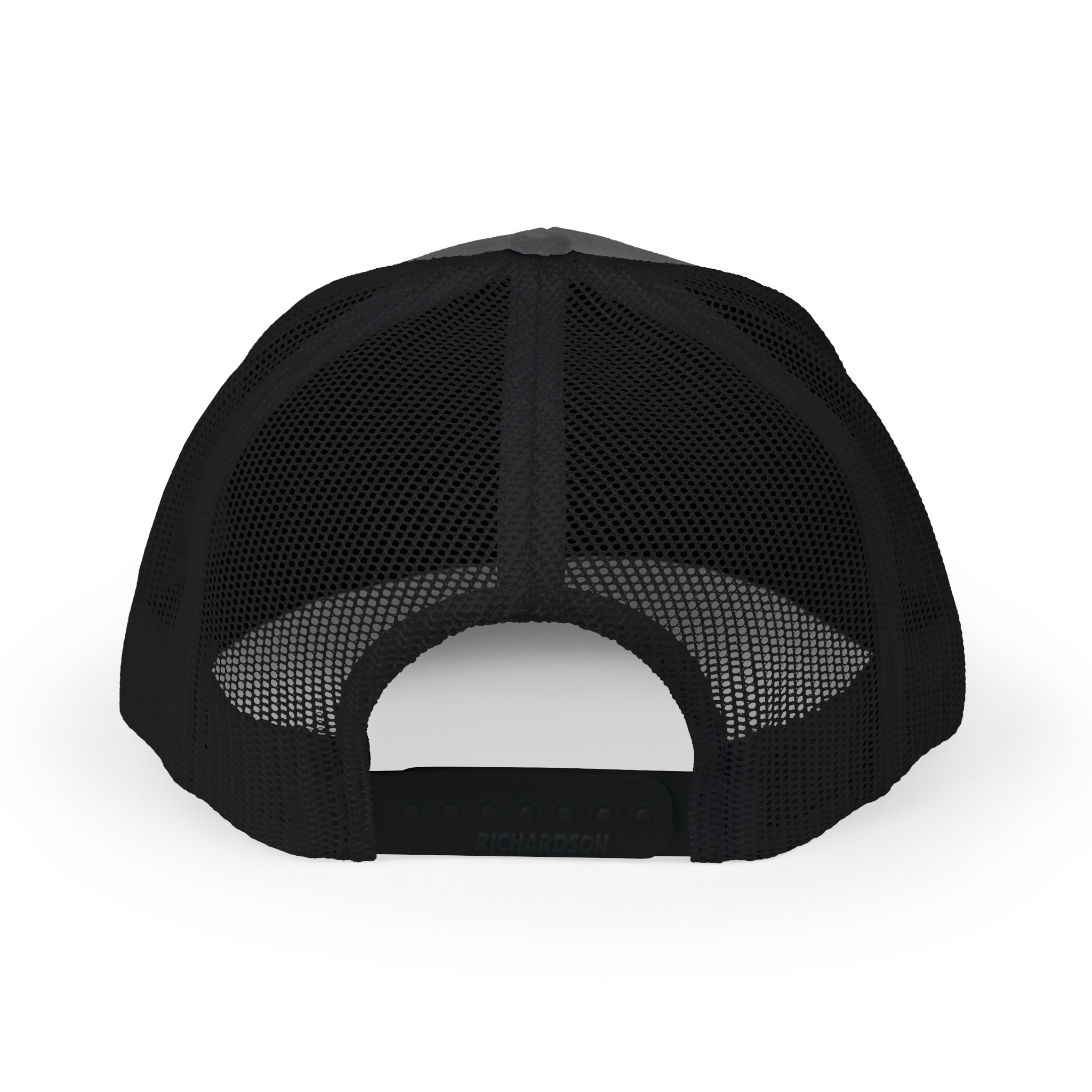Women's Embroidered AE Snapback Trucker Hat — Classic Black & White Mesh Cap - Image 18