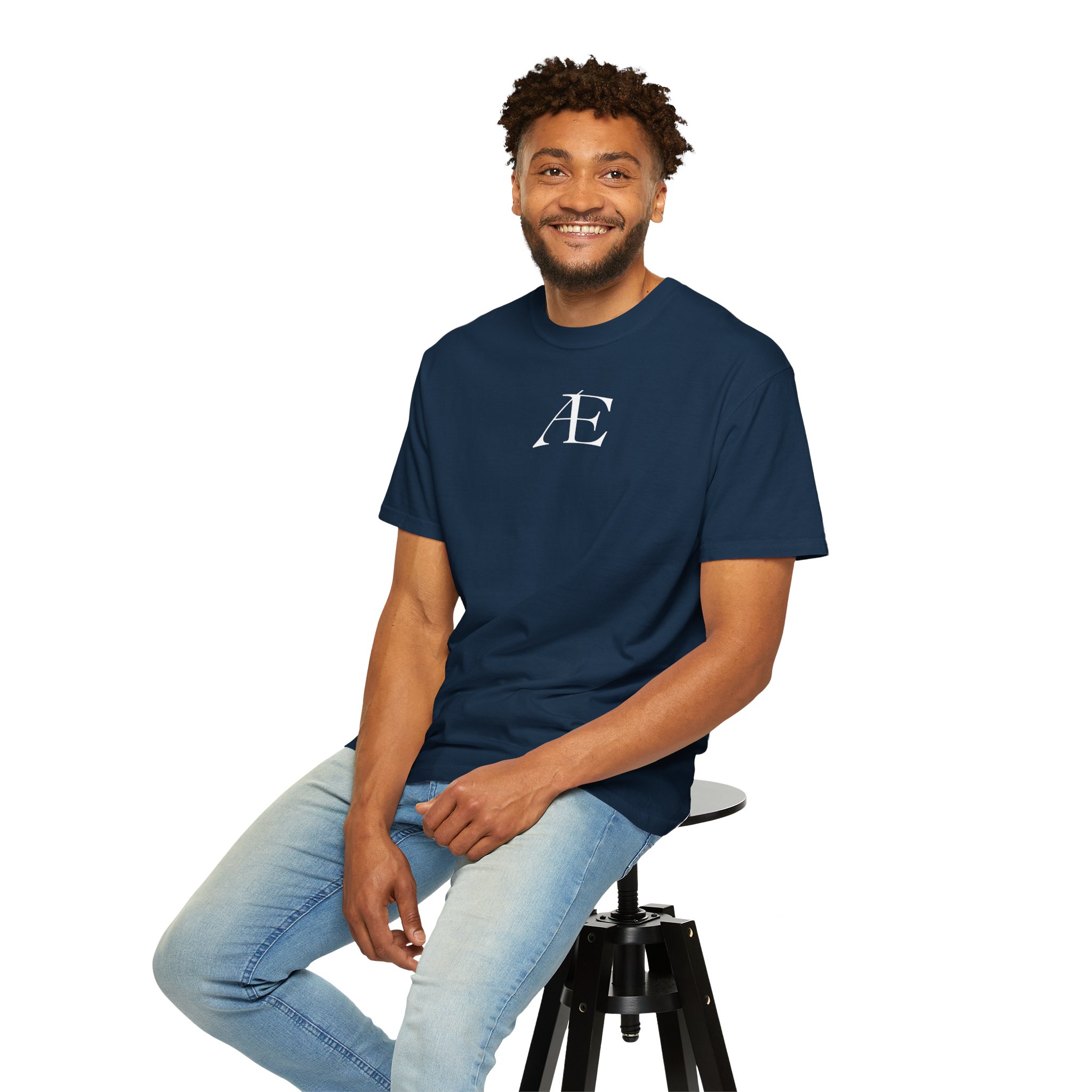 Mens Æ Minimalist Logo T‑Shirt — Small Chest Monogram Tee - Image 99