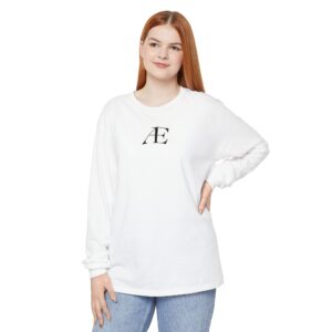 Women's Minimalist Long Sleeve Tee — Small Monogram Chest Print