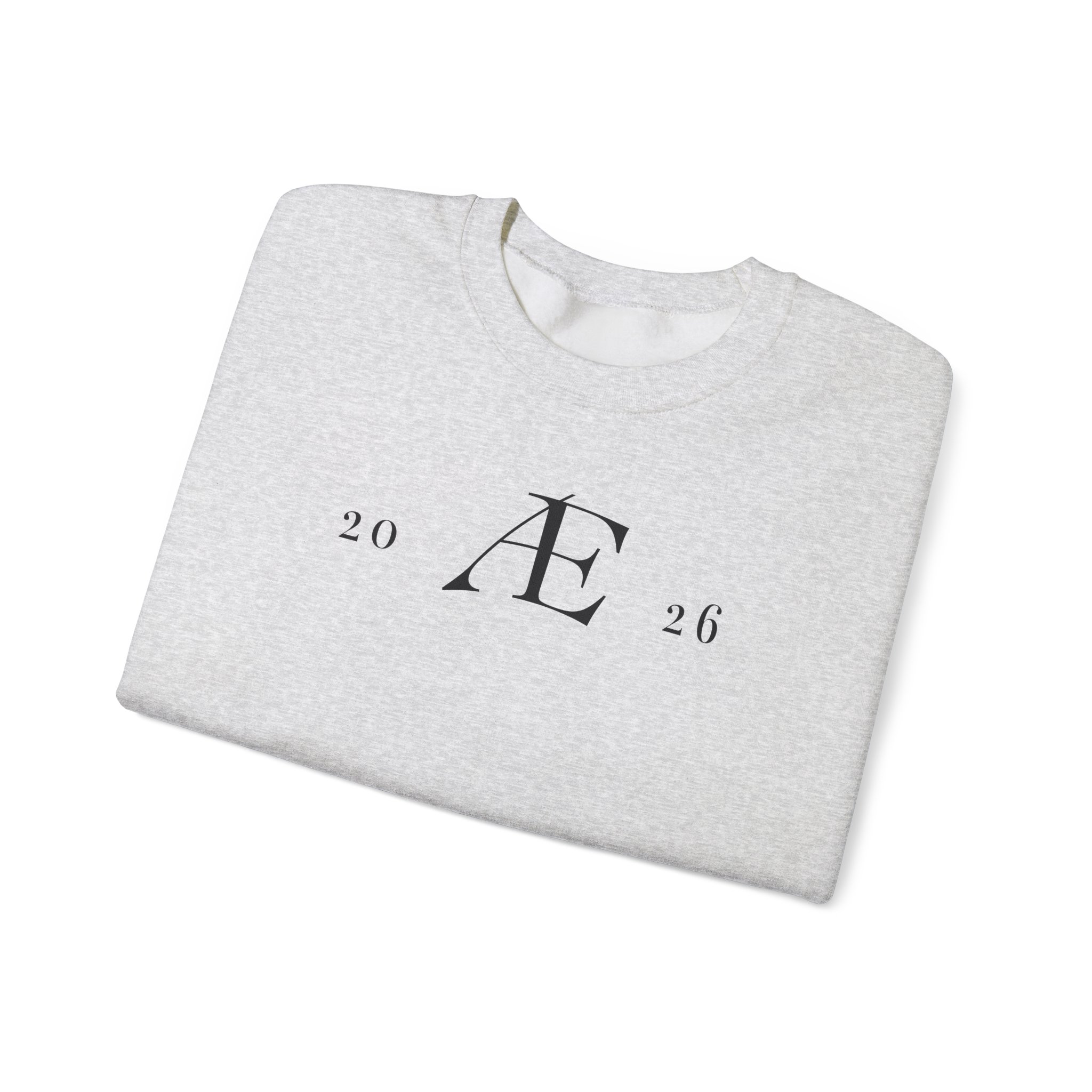 Men's Minimalist 'Æ 2026' Crewneck Sweatshirt – Classic White Monogram Pullover - Image 17