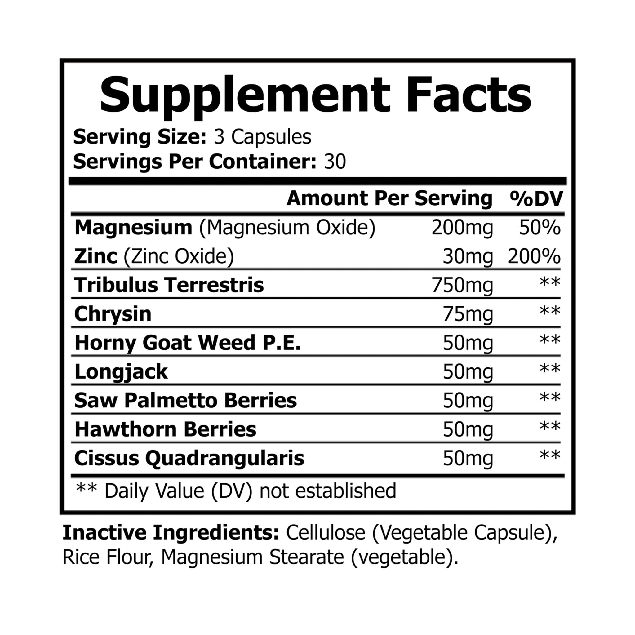 Magnesium Zinc Supplement (90 Capsules) - Image 4