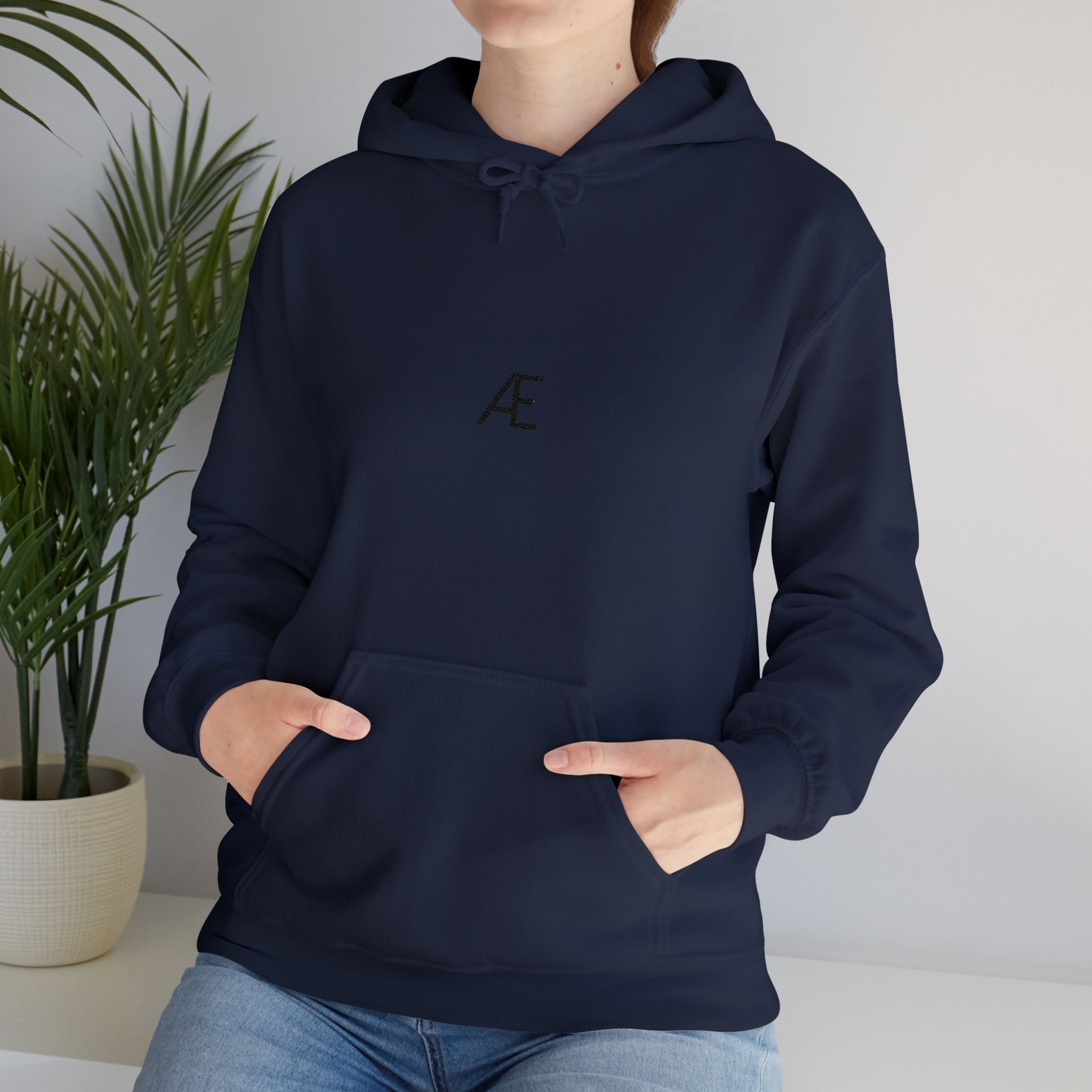 Woman's Minimal 'Æ' Logo Hoodie — Classic Monogram White Sweatshirt - Image 189