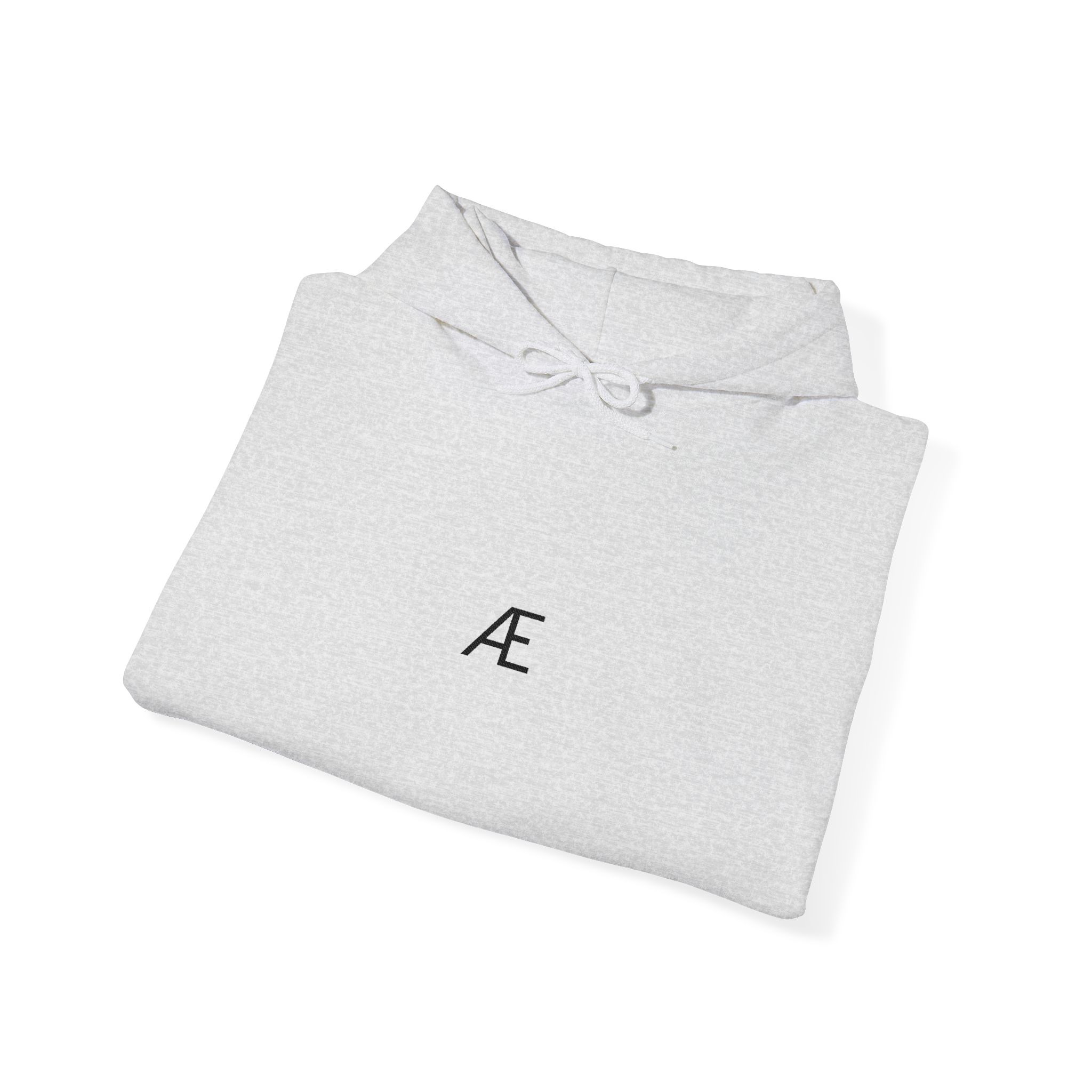 Woman's Minimal 'Æ' Logo Hoodie — Classic Monogram White Sweatshirt - Image 34