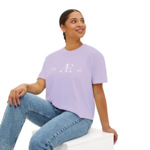 Women's AE 2026 Boxy Tee — Minimal Monogram Women’s Crop T-Shirt
