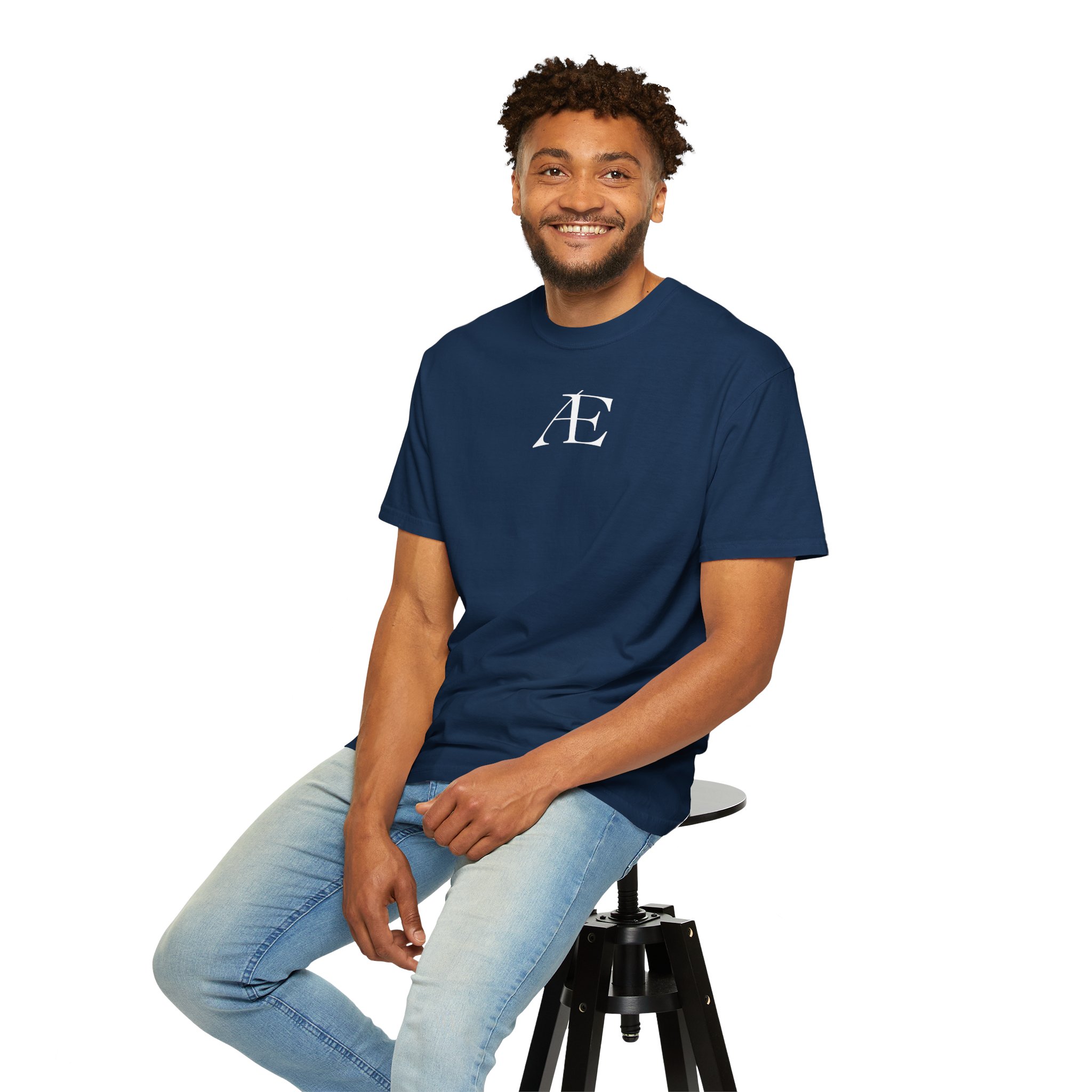 Mens Æ Minimalist Logo T‑Shirt — Small Chest Monogram Tee - Image 129