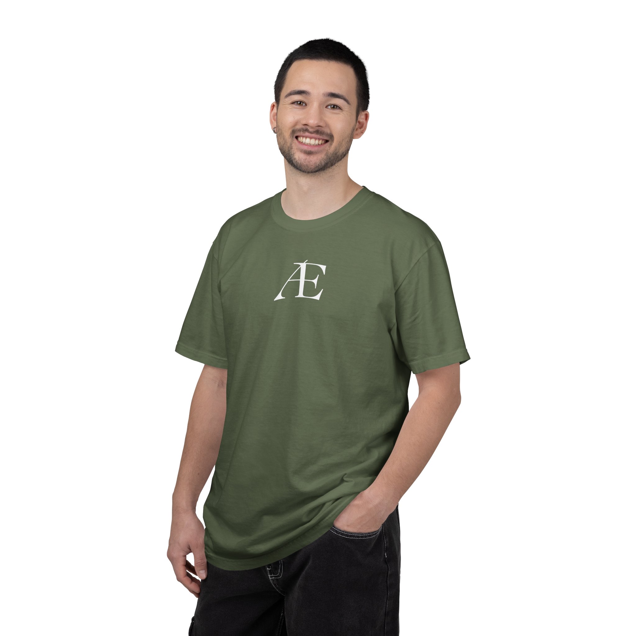 Mens Æ Minimalist Logo T‑Shirt — Small Chest Monogram Tee - Image 44