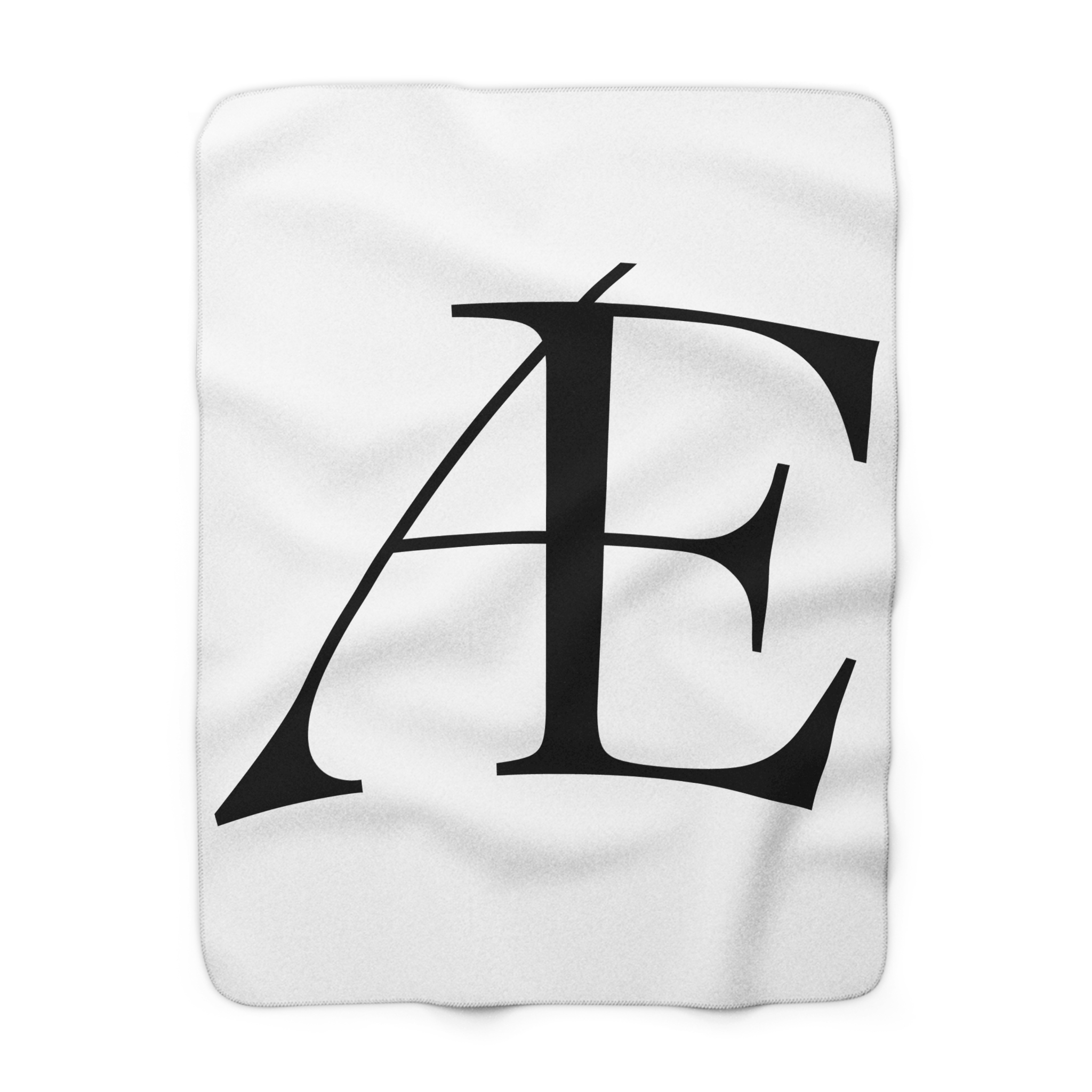 Monogram Æ Sherpa Fleece Blanket — Cozy Personalized Letter Throw - Image 4