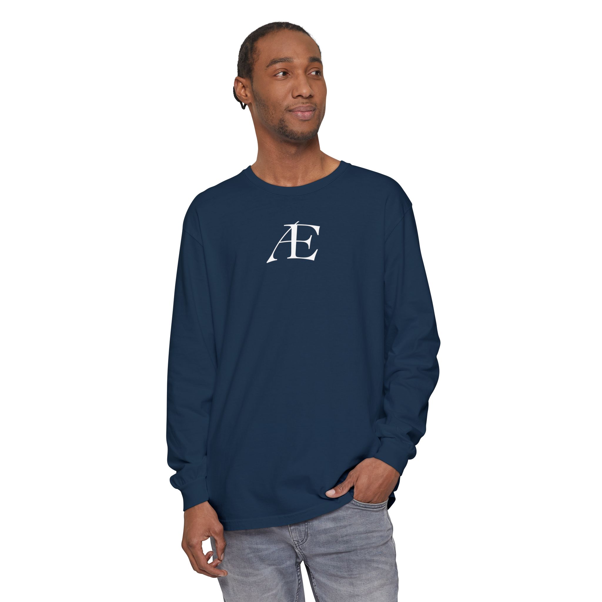 Men's Æ Minimalist Logo Long Sleeve Tee - Image 63