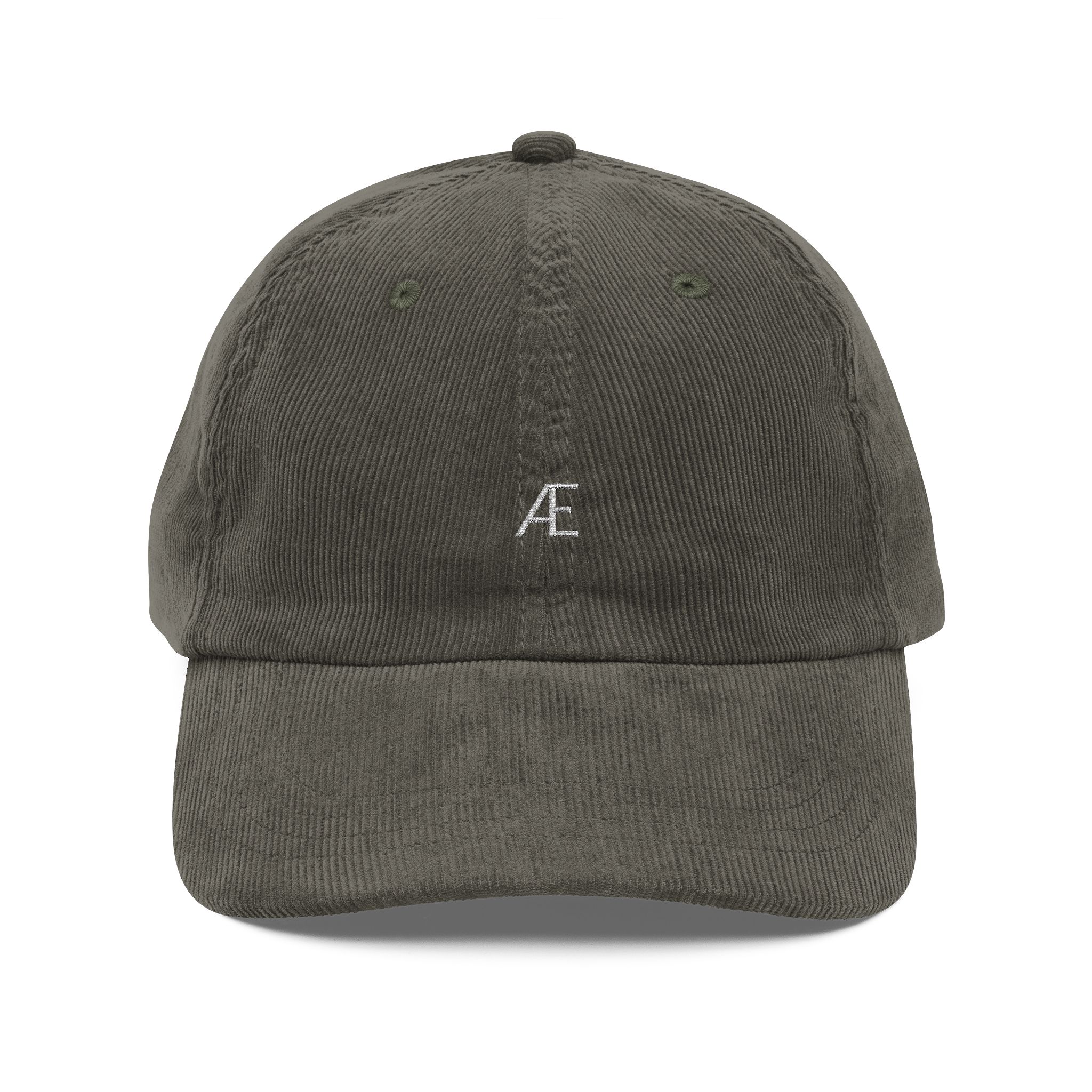 Men's Vintage Corduroy Embroidered Baseball Cap — Retro Monogram 'A' - Image 11