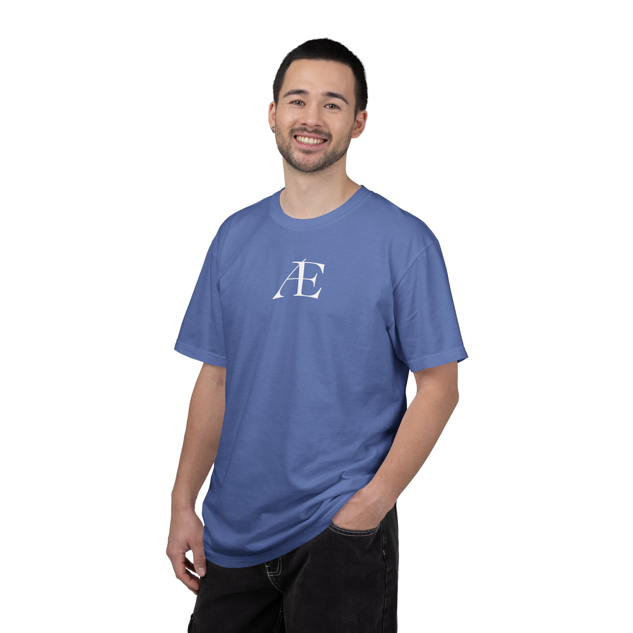 Mens Æ Minimalist Logo T‑Shirt — Small Chest Monogram Tee - Image 74