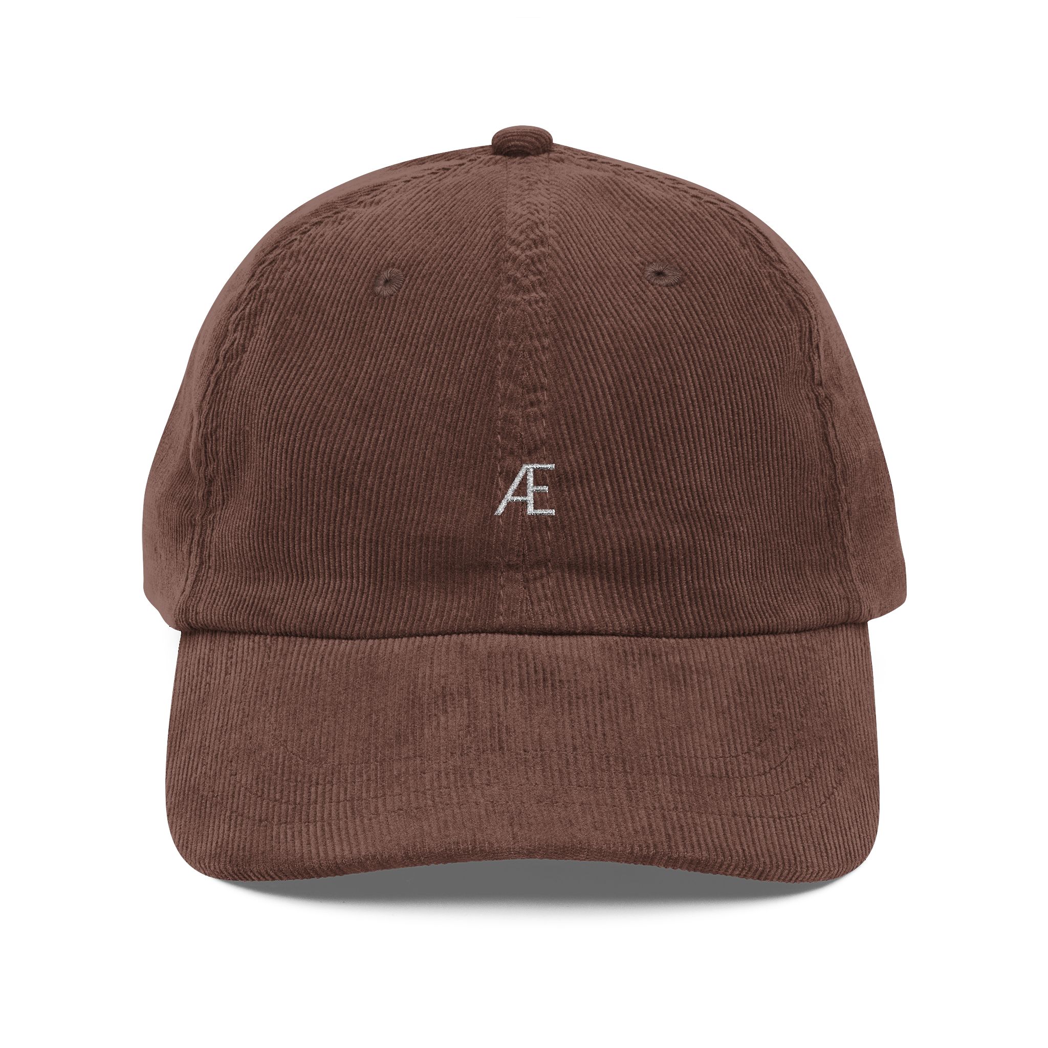 Men's Vintage Corduroy Embroidered Baseball Cap — Retro Monogram 'A' - Image 6