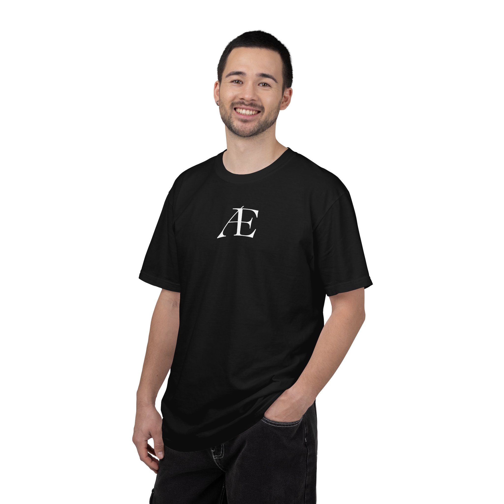 Mens Æ Minimalist Logo T‑Shirt — Small Chest Monogram Tee - Image 114
