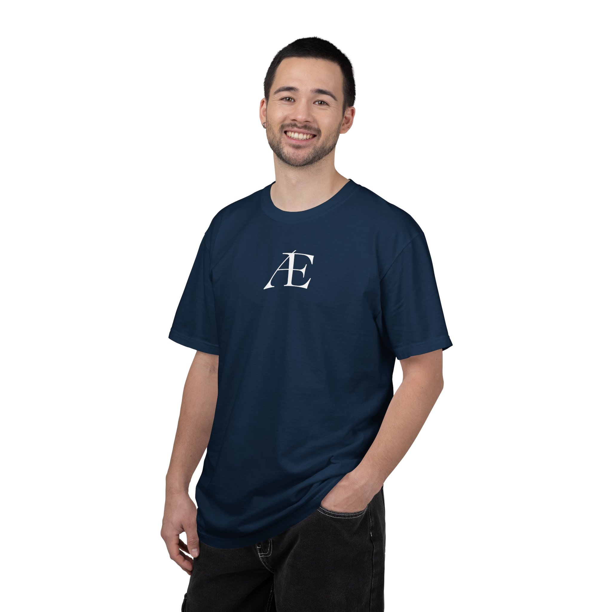 Mens Æ Minimalist Logo T‑Shirt — Small Chest Monogram Tee - Image 94